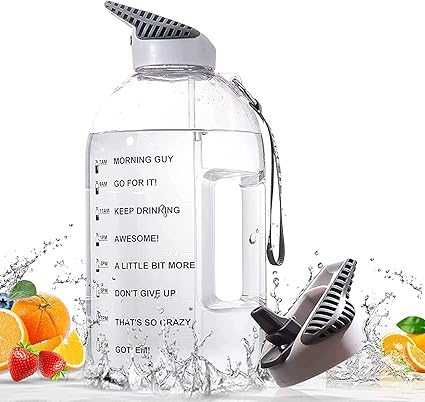 Bottled Joy Wasserflasche mit motivierender Zeitmarkierung, 3,6 l ...